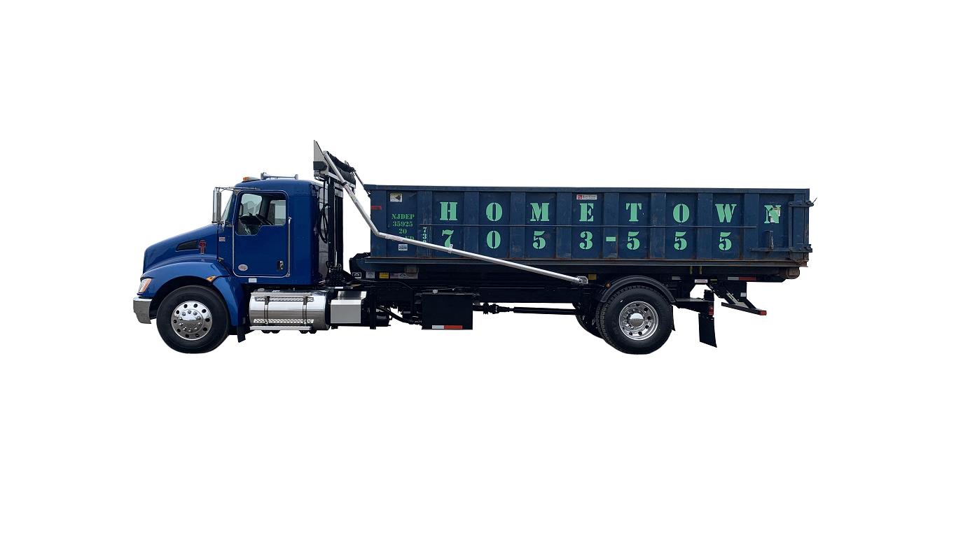 a truck with a 20 yard dumpster